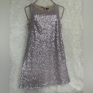 Kontagious Women’s Rose Gold (Nude Bottom)Short Prom Sequins Dress Sz S PreOwned